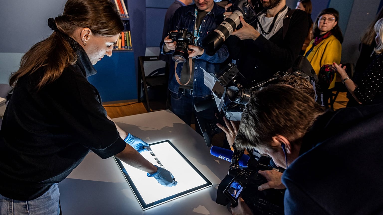 Fotos werden im Museum vorgestellt, Warschau, 18.1.2022.
