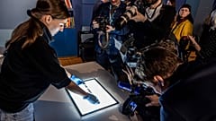 Fotos werden im Museum vorgestellt, Warschau, 18.1.2022.