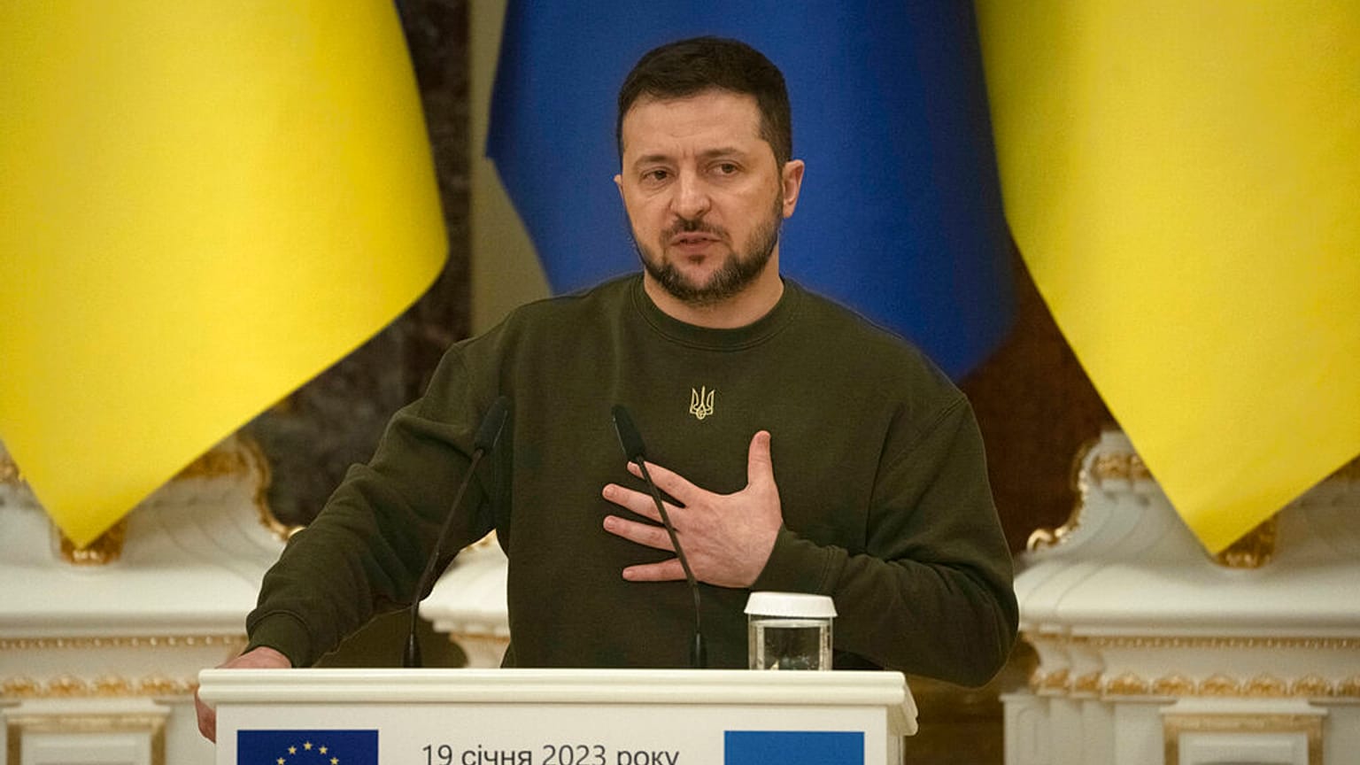 El presidente de Ucrania Volodímir Zelenski