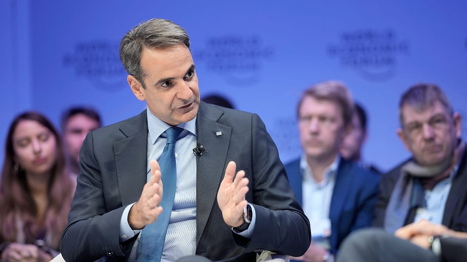 Yunanistan Başbakanı Kiryakos Miçotakis, Davos'ta Türk Yunan ilişkilerine dair değerlendirmede bulundu