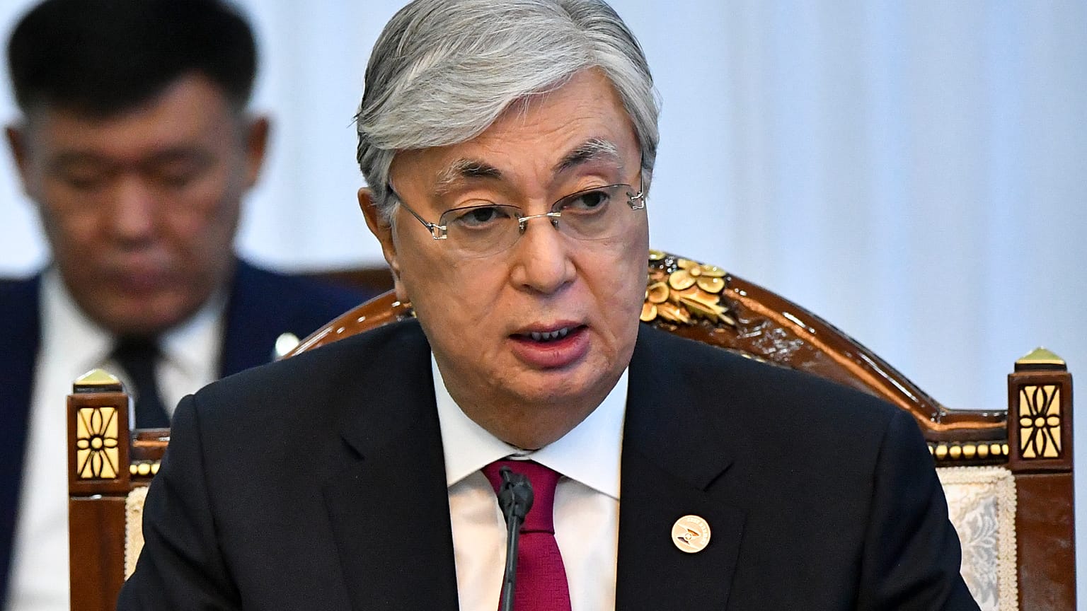 Presidente do Cazaquistão Kassym-Jomart Tokayev