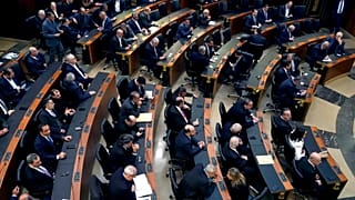 Szavazás a libanoni parlamentben