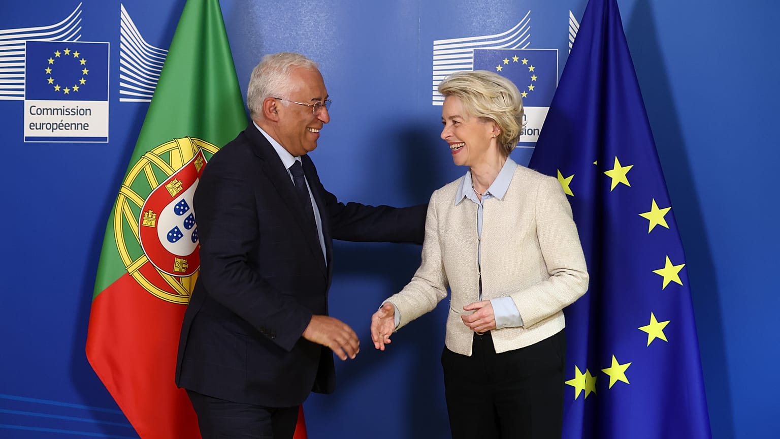 António Costa e Ursula von der Leyen em Bruxelas