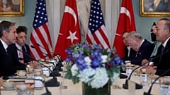  Dışişleri Bakanı Çavuşoğlu’nun Washington ziyaretinde meslektaşı Blinken ile görüştü