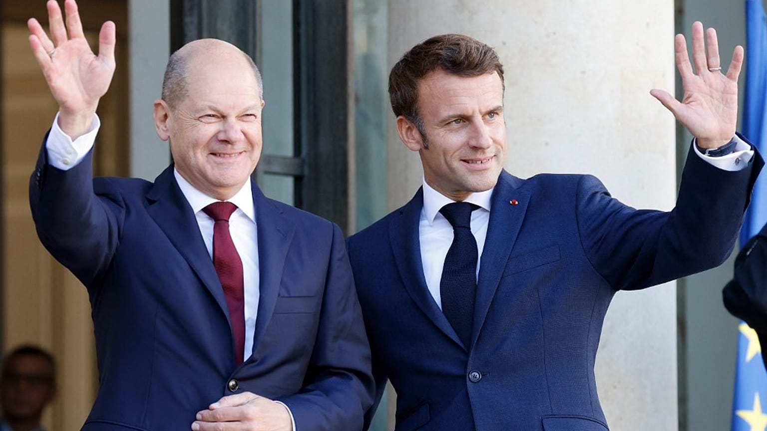 Emmanuel Macron reçoit Olaf Scholz au Palais de l’Élysée, 26 octobre 2022