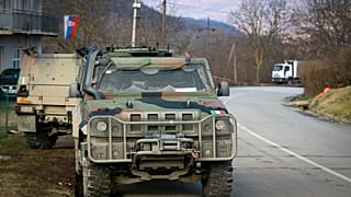 Силы KFOR на границе 29 декабря 2022 г.
