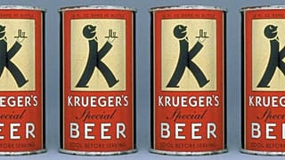 The first ever can of beer