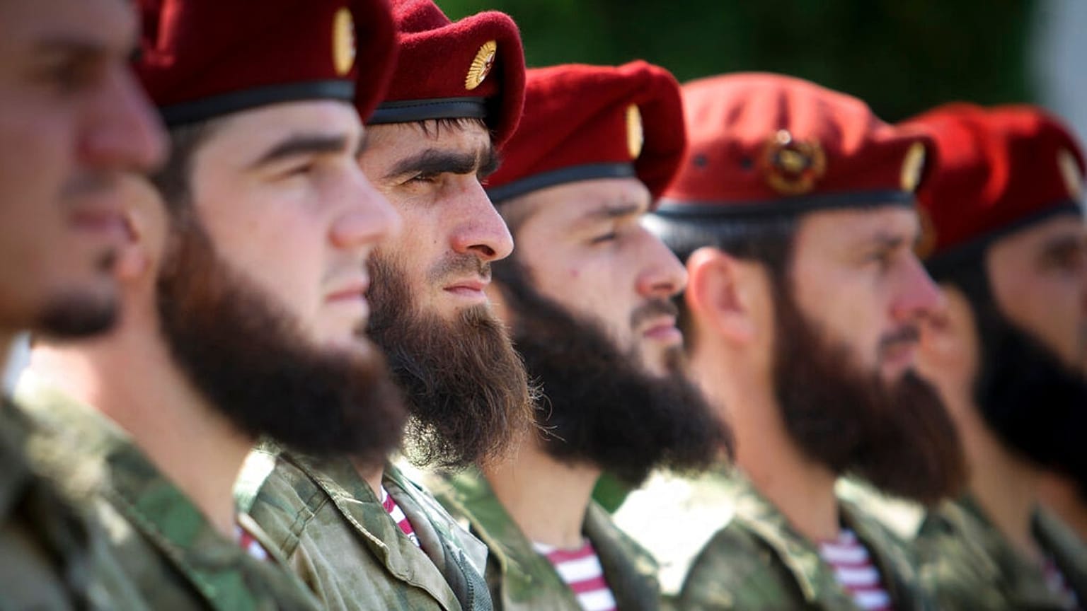 Chechen special forces soldiers 