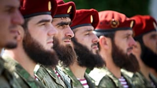 Chechen special forces soldiers 