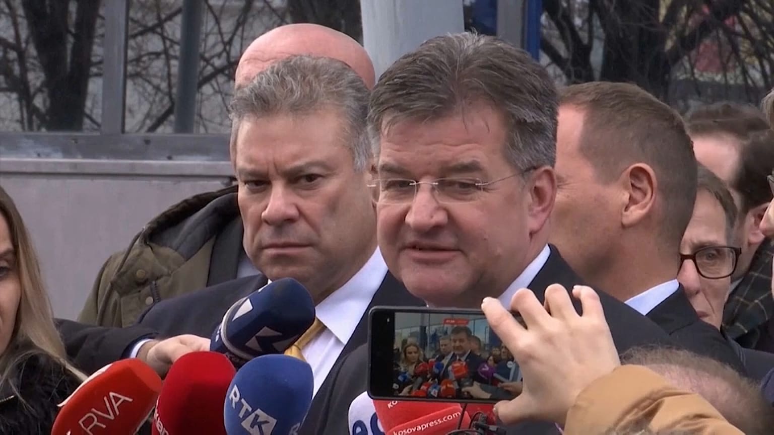 Miroslav Lajcak, az EU megbízottja Belgrádban