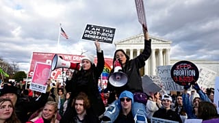Abortuszellenes tüntetés Washingtonban 2023. január 20-án
