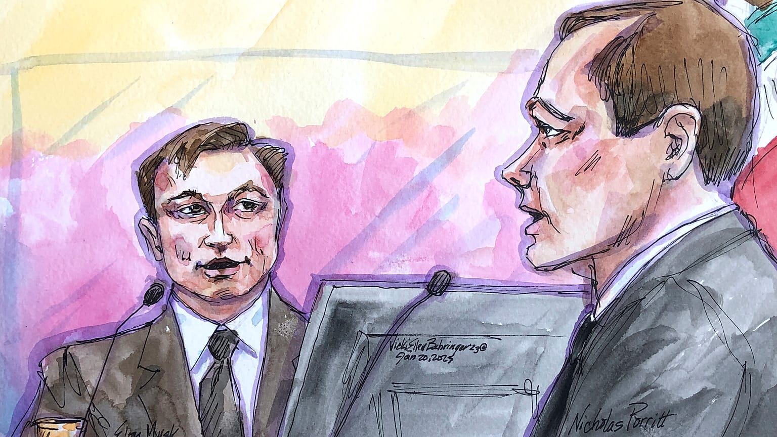 Un dibujo del juicio