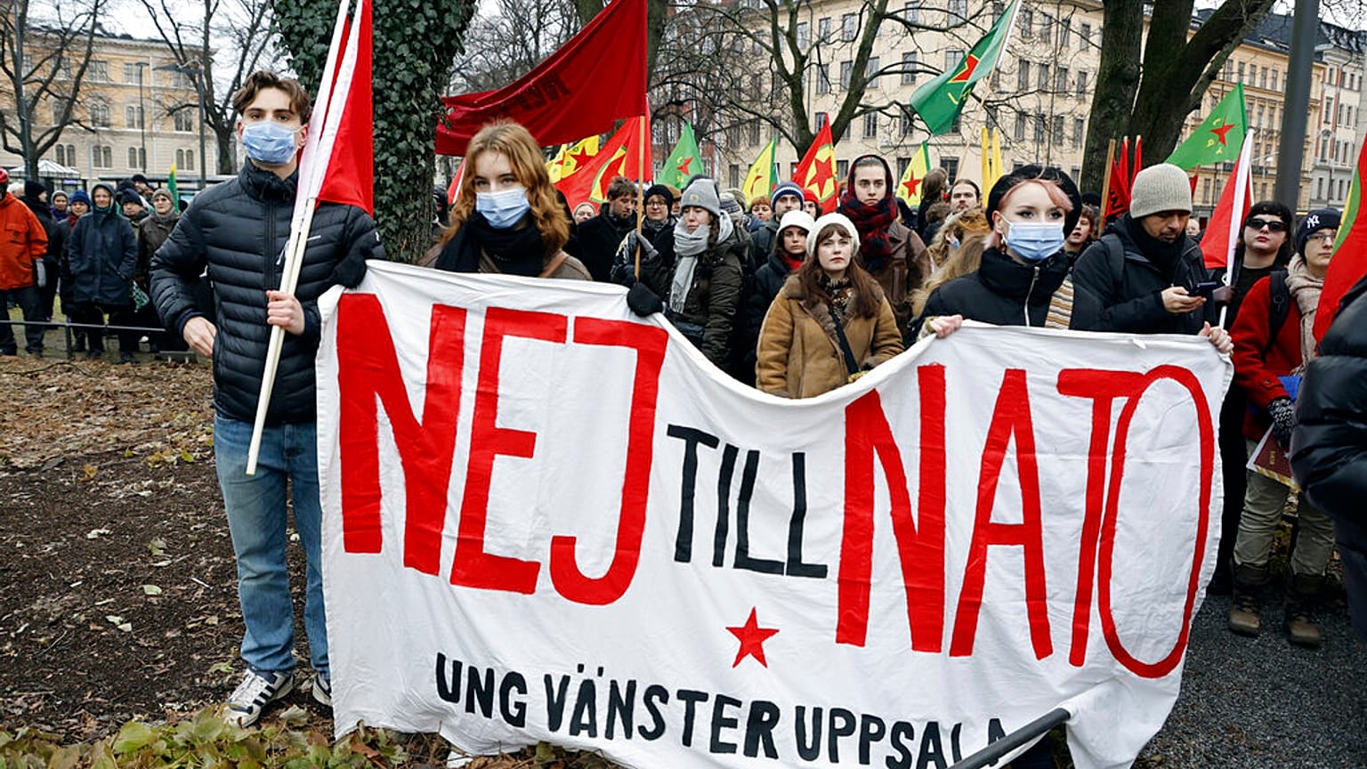Manifestation contre le président turc Erdogan et la candidature de la Suède à l'OTAN, Stockholm, 21/01/2023
