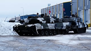 Denmark's Leopard 2A7 tanks in Estonia, January 19, 2023
