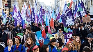 Manifestación contra la reforma de las pensiones en Francia