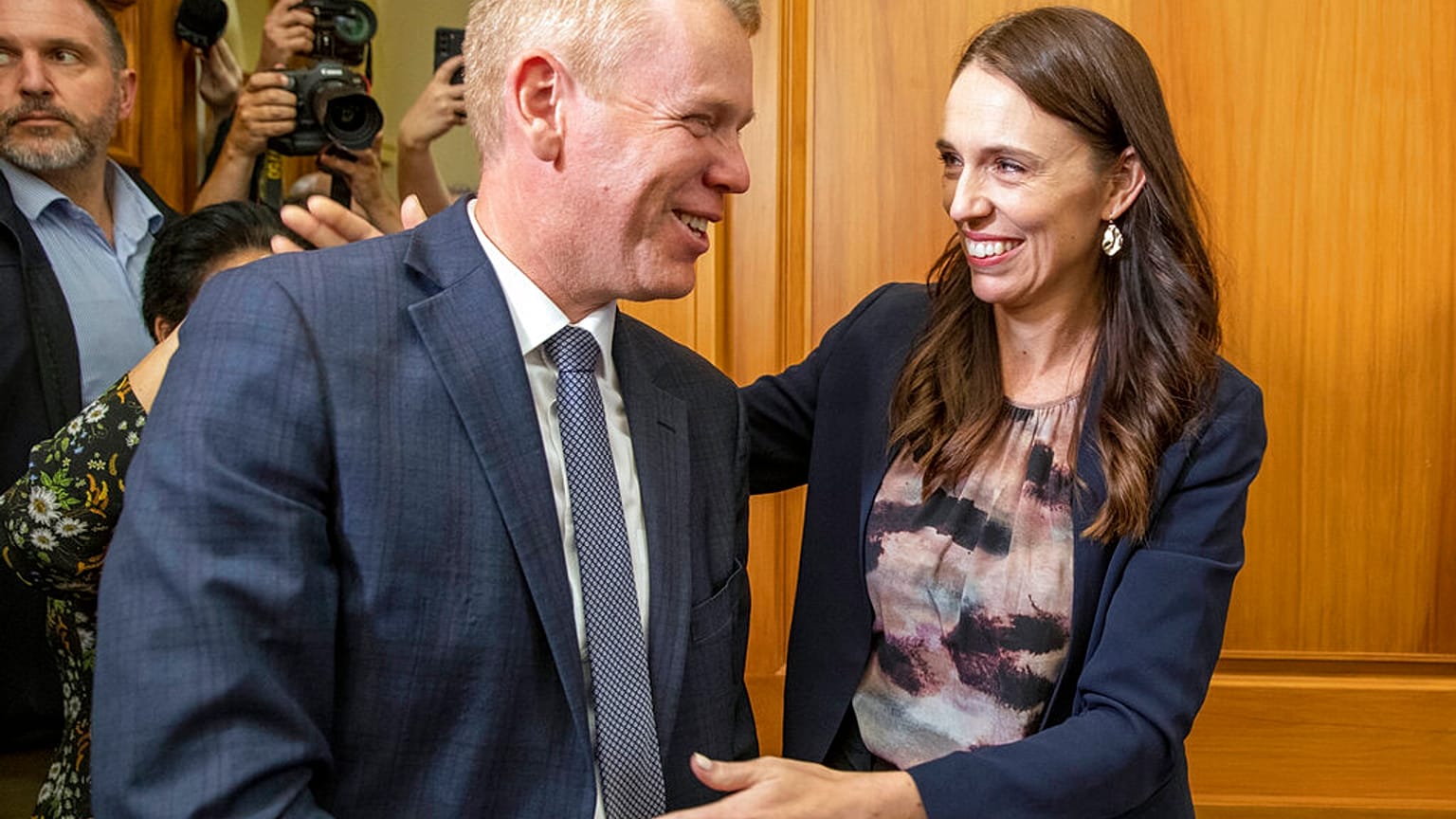 Jacinda Ardern et Chris Hipkins, Wellington, le 22 janvier 2023