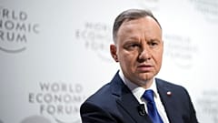 El presidente de Polonia, Andrzej Duda, en el Foro Económico Mundial de Davos