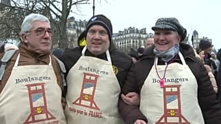 Protestors in Paris