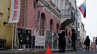Az orosz nagykövetség épülete Észtország fővárosában, Tallinnban