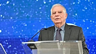 Josep Borrell s'exprime lors de la séance d'ouverture de la Conférence européenne sur l'espace