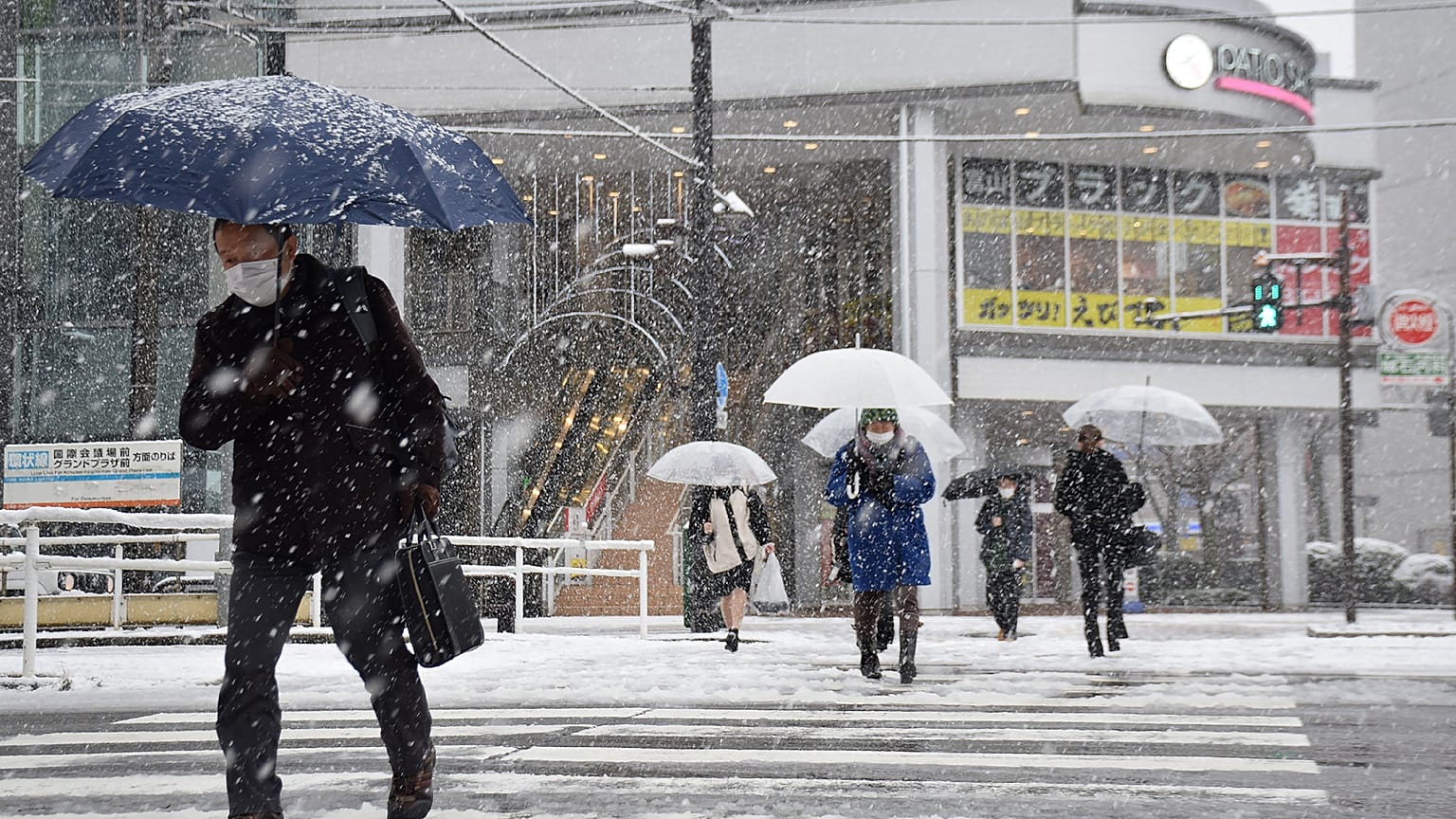 Large areas of Japan will be affected by the coldest air mass of the season from Tuesday.
