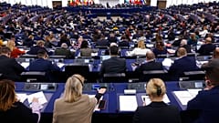 Mitglieder des Europäischen Parlaments im Straßburger Plenarsaal, Dienstag, 17. Januar 2023.