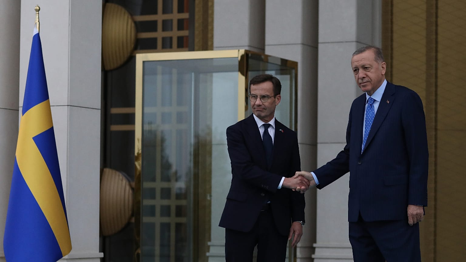 صورة أرشيفية لإردوغان ورئيس الوزراء السويدي