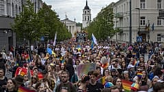 Pride felvonulás tavaly júniusban, Vilniusban