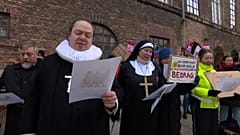 Demonstration gegen die Abschaffung eines Feiertags in Dänemark