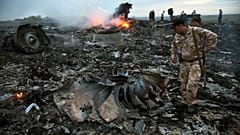 Abgeschossene Boeing des Flugs MH17 von Malaysia Airlines