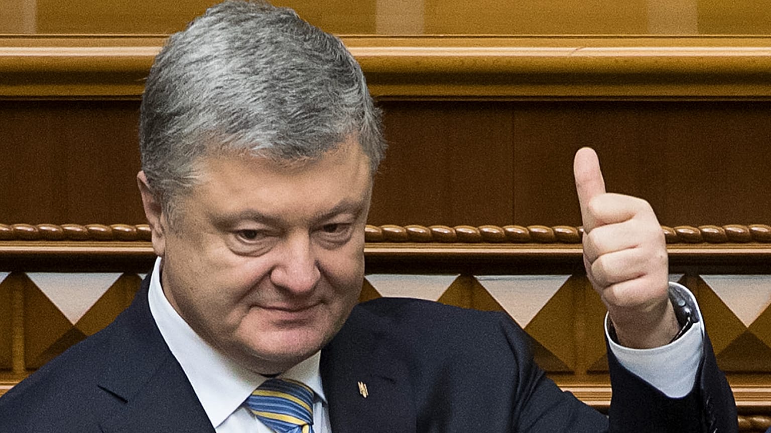 L'ancien président ukrainien Petro Porochenko