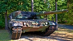 Ein Leopard-Panzer der deutschen Bundeswehr