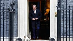 Dominic Raab egy kormányülés után 2023. januárjában