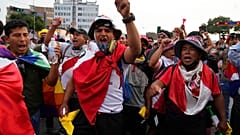Friedliche Proteste in Lima