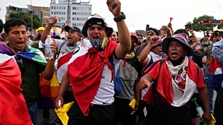 Friedliche Proteste in Lima