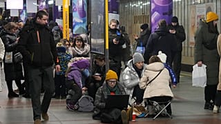 Al riparo nella metropolitana. (Kiev, 26.1.2023).