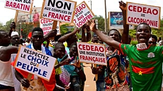 Burkina Faso'nun başkenti Vagadugu'da Fransa karşıtı protestolar