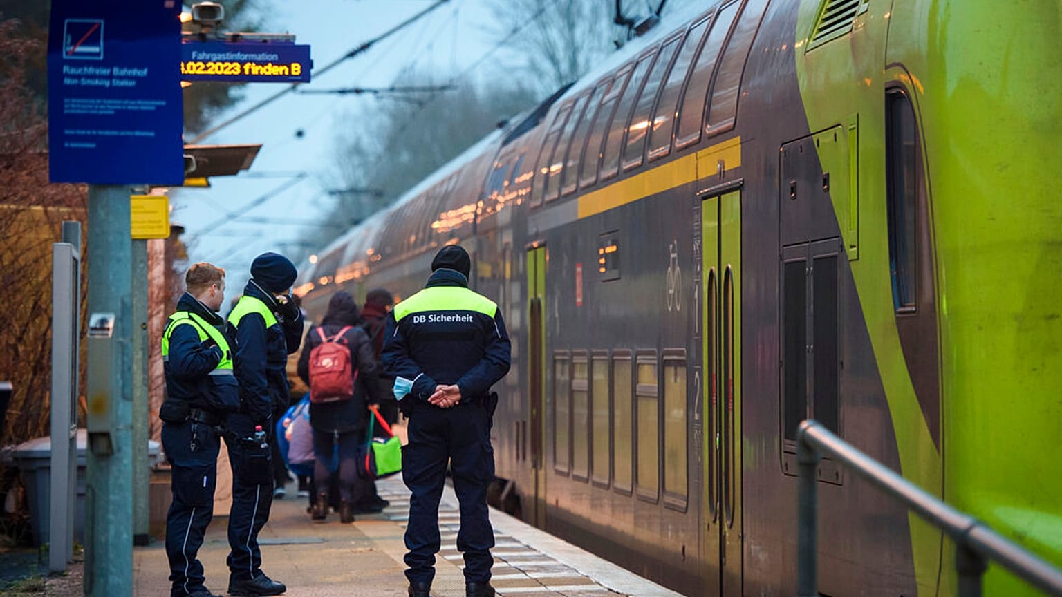 Bahnhof Brokstedt in Schleswig-Holstein nach der Messersattack im Regionalzug
