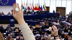 Das Europäische Parlament bei einer Abstimmung
