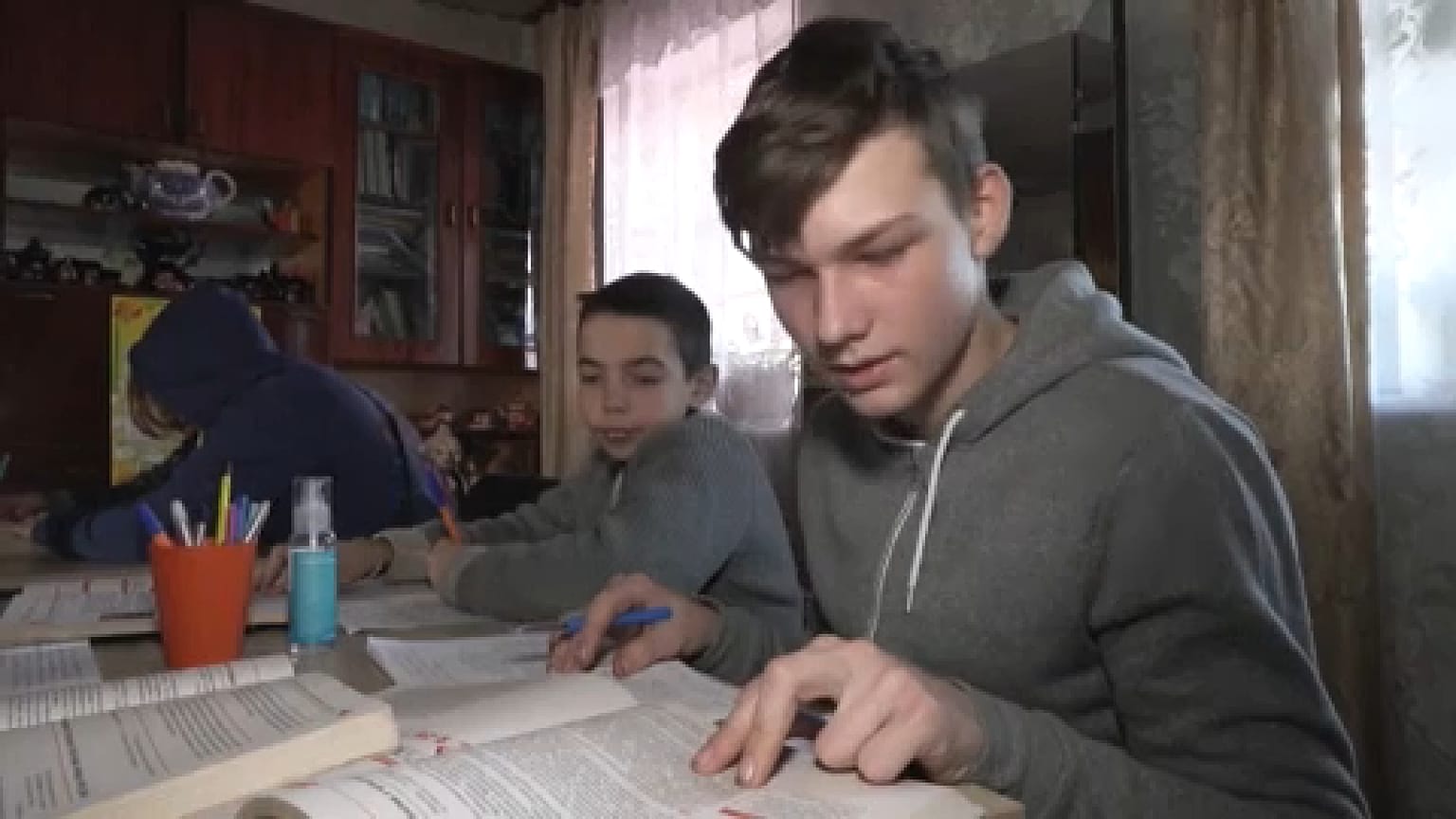La scuola continua. (Ucraina, gennaio 2023). 