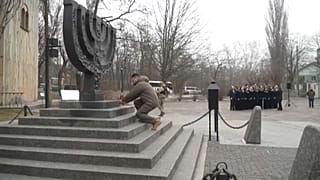 Wolodymyr Selenskyj am Holocaust-Gedenktag in Babyn Yar in der Ukraine