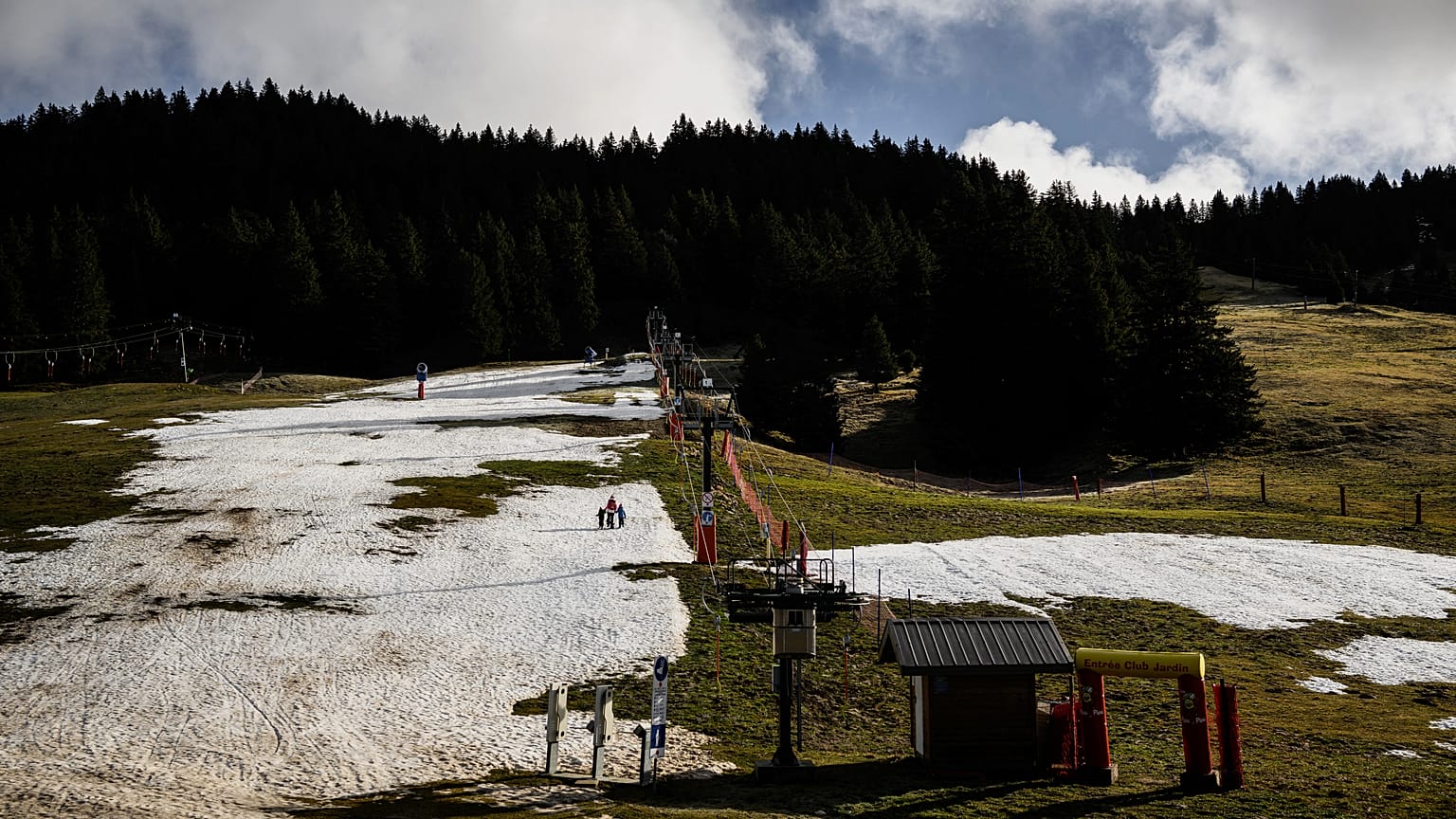 La station du Semnoz, près d'Annecy, photographiée en décembre 2022.
