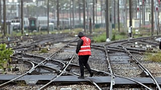 Fransa'nın Marsilya şehrinde tren istasyonu
