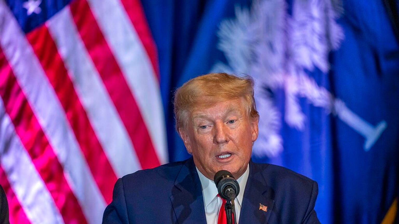 Donald Trump à Columbia, Caroline du Sud, le 28 janvier 2023