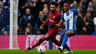 محمد صلاح خلال المباراة