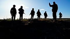 Reservistas estonios se entrenan en Haapsalu, Estonia 27/1/2'23