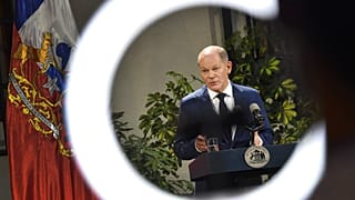 German Chancellor Olaf Scholz in Chile