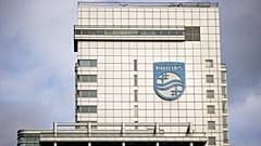 Archives : siège du groupe Philips à Amsterdam (Pays-Bas), le 23/10/2022