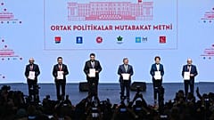 Altılı Masa Ortak Politikalar Mutabakat Metni tanıtım toplantısı 