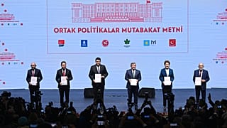 Altılı Masa Ortak Politikalar Mutabakat Metni tanıtım toplantısı 
